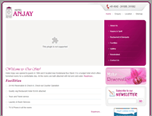 Tablet Screenshot of hotelanjay.com